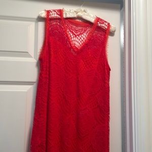 Ali Ro red lace dress